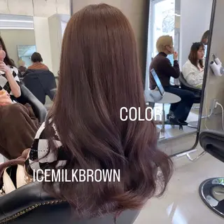 ロング カラー エクステ🩵ブリーチ 韓国ヘア🩵KAEのヘアスタイル