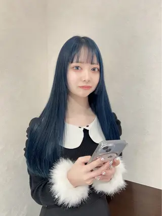 カラー nehus nagaoka所属・🖤複雑履歴ブリーチ Mizuki 🖤のヘアスタイル