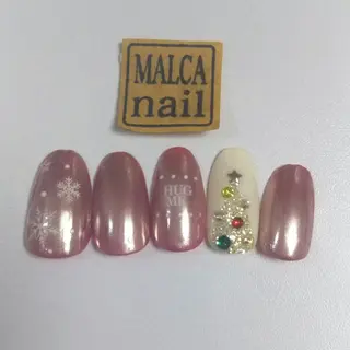ミディアム カラー パーマ キッズ ヘアアレンジ ネイル マツエク・マツパ MALCAnail(マルカネイル)所属・荒木 莉奈のネイルデザイン