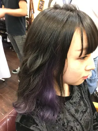 ミディアム カラー 韓国ヘア🤍髪質改善 🇰🇷AKANEのヘアスタイル