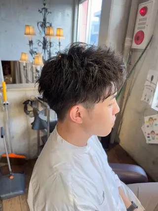 メンズ 髪質改善|縮毛矯正 ◎店長◎Keitaのヘアスタイル