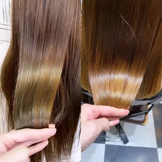 ミディアム 💎馴染むエクステ ×カラーTOMO💎のヘアスタイル