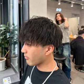ショート パーマ メンズ 【メンズ特化】 サエキカズマのヘアスタイル