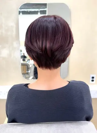 ショート カラー ヘアアレンジ ✨艶髪✨ 吉田誠のヘアスタイル