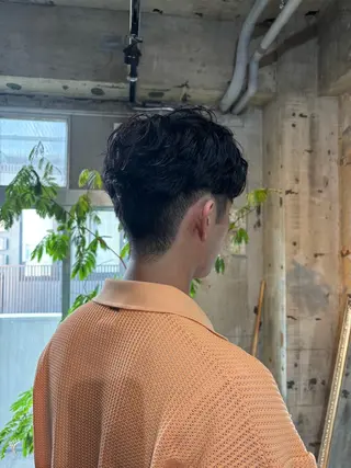 パーマ メンズ 髪質改善/ブリーチ /烏丸/suzunoのヘアスタイル