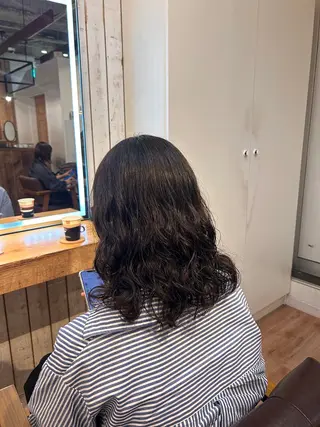 ミディアム パーマ little福岡 KAWAIのヘアスタイル