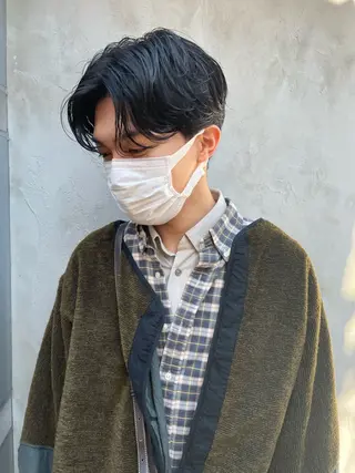 パーマ メンズ 渥美 怜子のヘアスタイル