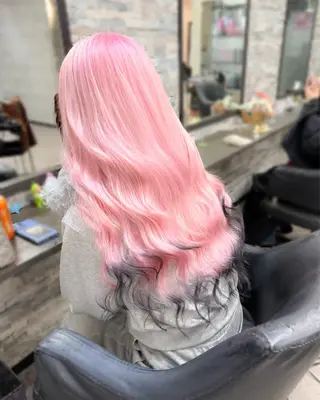 ロング カラー ハイトーンエクステ 🎩カズキ🎩のヘアスタイル