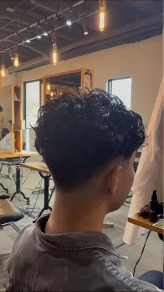 ショート パーマ メンズ 🇺🇸外国人風ヘア 💈N.Yuto💈のヘアスタイル