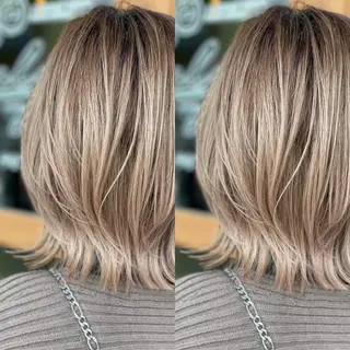 ミディアム カラー Snaly カラー特化ページのヘアスタイル