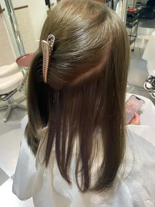 ロング カラー コテ巻き風パーマ 藤澤　知彌のヘアスタイル