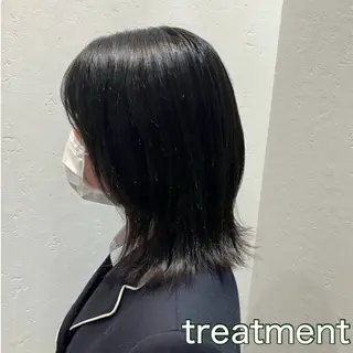 ミディアム ナチュラルヘア 🌱/久留米/あまのヘアスタイル