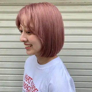 ミディアム カラー ブリーチカラーが人気 onnuのヘアスタイル