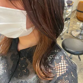 ミディアム カラー ヘアアレンジ 🇰🇷韓国ｽﾀｲﾙ ﾚｲﾔｰ/ayanaのヘアスタイル