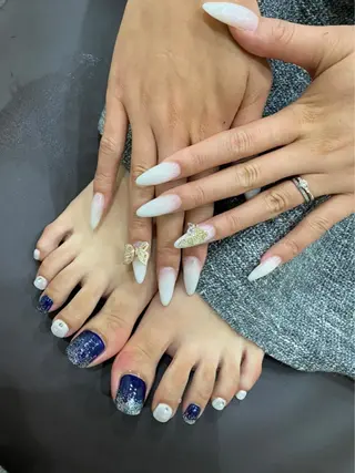 セミロング ネイル 《LB》ラブリエ Nail&eyeのマツエク・マツパデザイン
