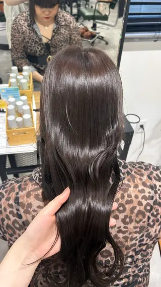 カラー kanae🫧 ｜透明感カラー｜平尾のヘアスタイル