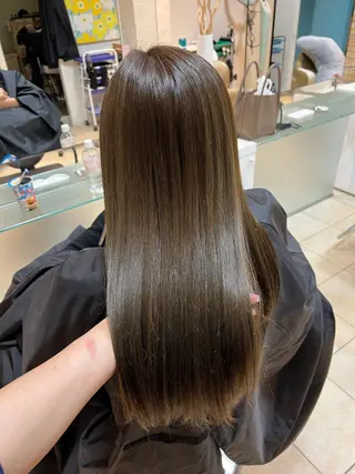 ロング カラー 竹添 有梨沙のヘアスタイル