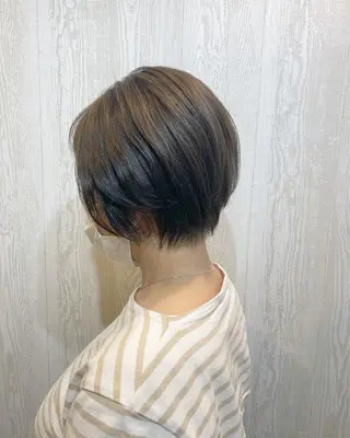 ショート カラー パーマ TELA HAIR 土浦所属・TELA HAIR 副代表 岡田のヘアスタイル