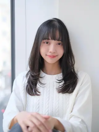 セミロング 鈴木 達也のヘアスタイル