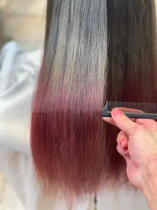 ロング カラー 髪質改善 SHEER. 大阪梅田所属・髪質改善/ 梅田中崎町/宮里のヘアスタイル