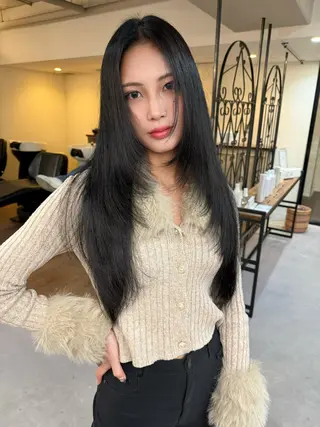 ロング 梅田韓国ヘア kiara🩷彡のヘアスタイル