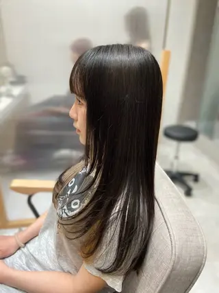 ロング カラー 🦉静かに過ごしたい 方、個室席🦉タナカのヘアスタイル