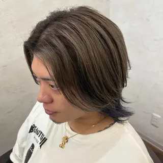 セミロング ONE.STOP. LABO/メンズのヘアスタイル