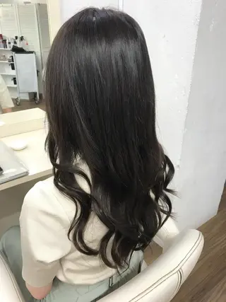 ロング カラー ヘアアレンジ GLOSS 心斎橋 山上のヘアスタイル