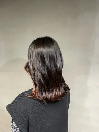 セミロング 透明感・美髪 monsoワニベユナのヘアスタイル