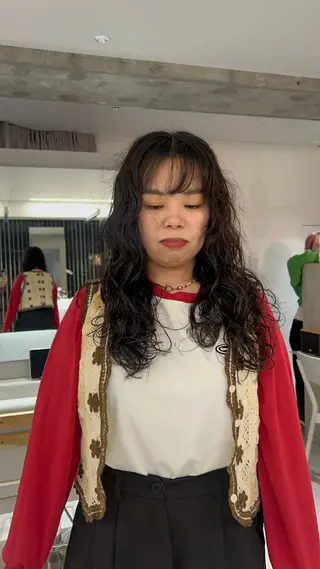 ロング 🪞表参道パーマ Nikachi🪞のヘアスタイル