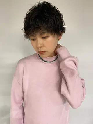 ショート パーマ steed tokyo所属・KOOKI スティードトーキョーのヘアスタイル
