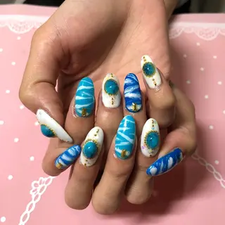 ミディアム ネイル 《LB》ラブリエ Nail&eyeのマツエク・マツパデザイン