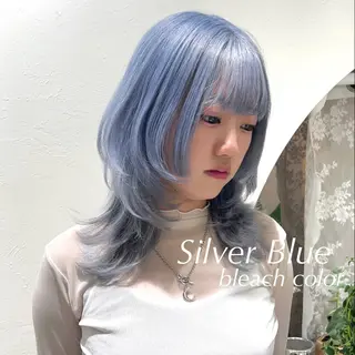 ミディアム 韓国透明感カラー 🫧SHIHO🫧のヘアスタイル
