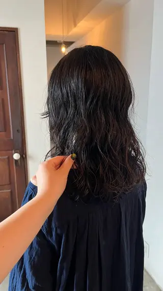 ミディアム パーマ 前川 華恋 / room3のヘアスタイル