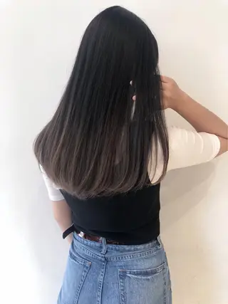 ロング 韓国風/オシャレ /縮毛矯正/滝口琴未のヘアスタイル