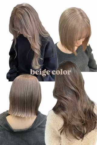 ミディアム 髪質改善カラー🫧 横浜/liberteのヘアスタイル