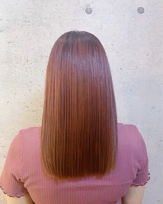 セミロング カラー 久保 敏之のヘアスタイル