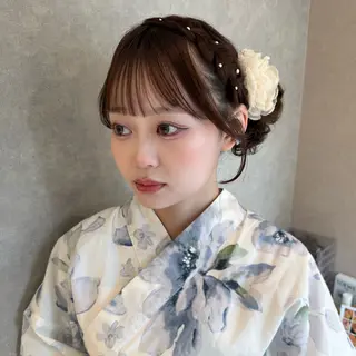 ヘアアレンジ 梅田カラーモデル/ ヘアセット/みさきのヘアスタイル