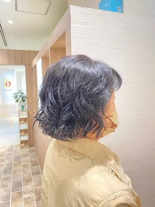 ショート パーマ イシカワ ユウタのヘアスタイル