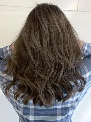 セミロング カラー パーマ ヘアアレンジ ITbyALBUM 中野店のヘアスタイル