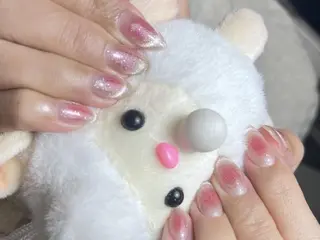 ネイル Shis_🦄shi 韓国風キラキラネイルのネイルデザイン