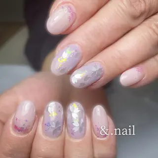 ネイル &.nail/ ニュアンス/持込み可のネイルデザイン