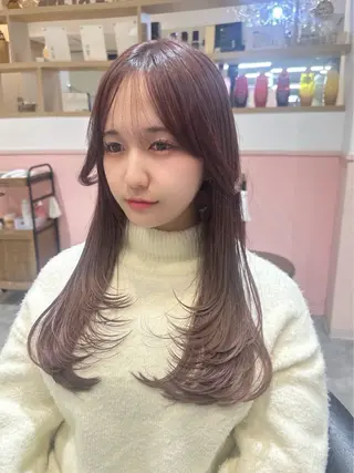 ロング レイヤーカット/ 艶 カラー/Manakaのヘアスタイル