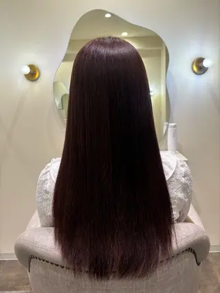 ロング カラー Sugar所属・猪妻 采蘭のヘアスタイル