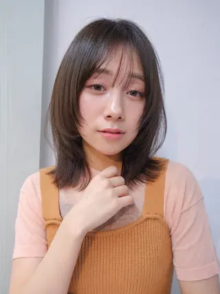 ミディアム カラー ボブ/ミディアム 親しみやすさ/さくらのヘアスタイル