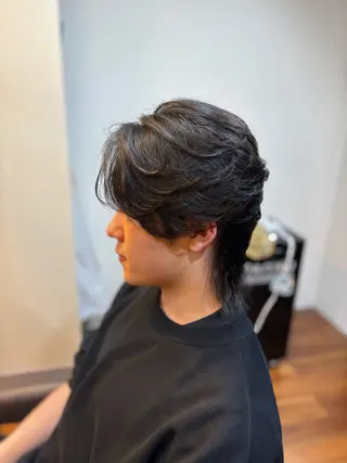 ミディアム パーマ 👑メンズパーマ/髪 質改善/鎌倉🐮のヘアスタイル