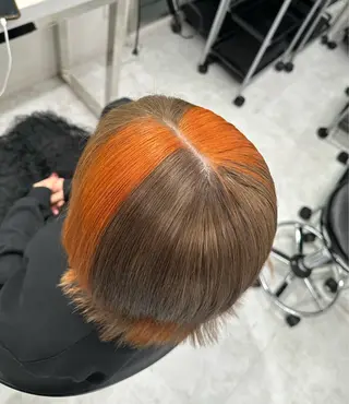 ミディアム カラー ❄最強かわいいカラー ❄️MINA❄️のヘアスタイル