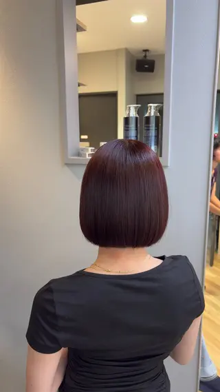 カラー yuuki /ボブ/艶カラー🪄のヘアスタイル