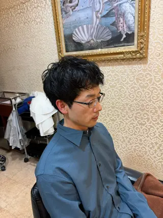 メンズ 郷右近 すずのヘアスタイル