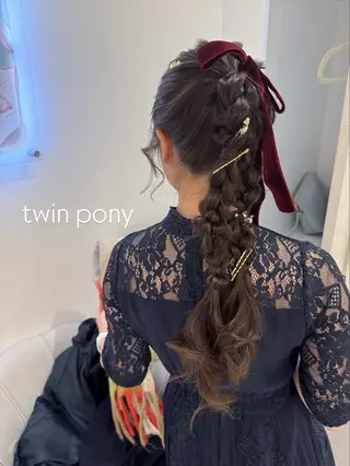 ロング カラー ヘアアレンジ はるか/ヘアアレンジ ブリーチなしカラー♡のヘアスタイル